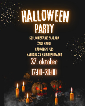 Black Orange Edgy Digital Animated Halloween Party Invitation Mobile Video (Instagram Post (45))